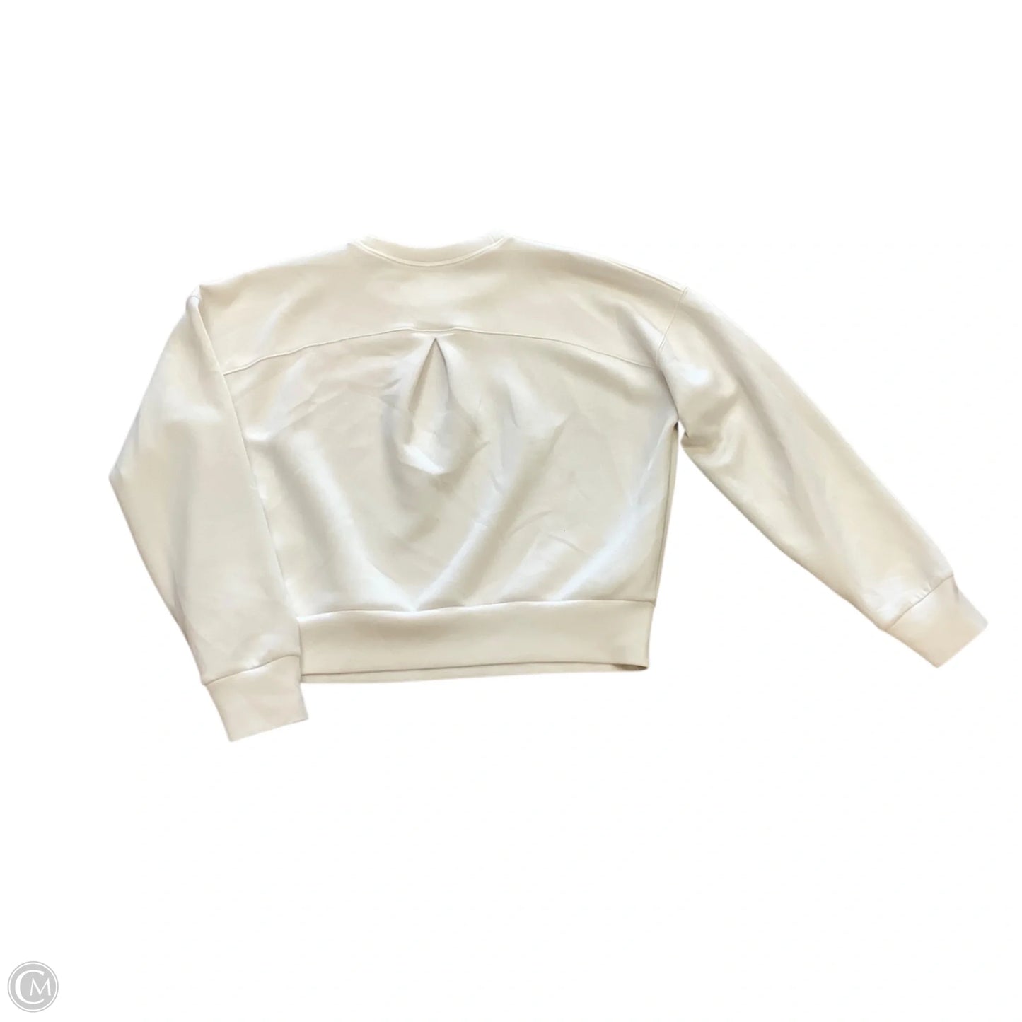 Sweatshirt Crewneck By Spanx In Cream, Size: S