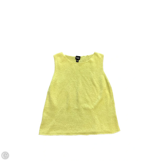 Top Sleeveless By Eileen Fisher In Yellow, Size: L
