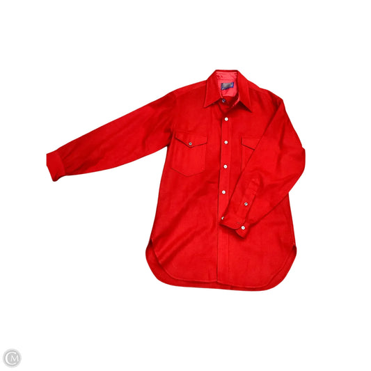Top Long Sleeve By Pendleton In Red