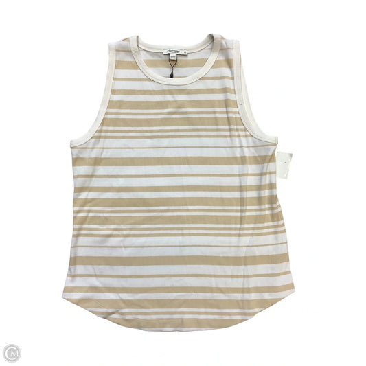 Top Sleeveless Basic By Chicos In Striped Pattern, Size: L