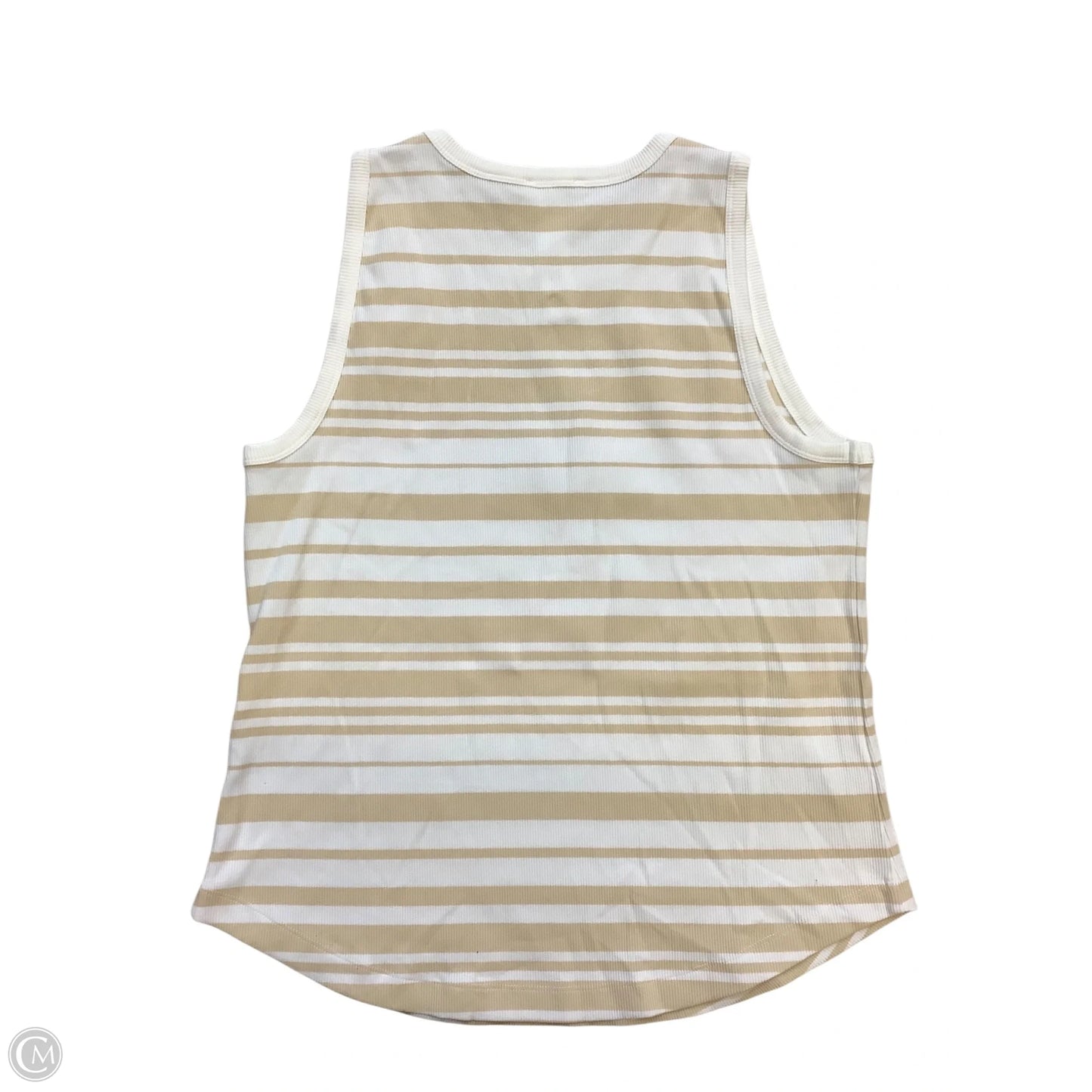 Top Sleeveless Basic By Chicos In Striped Pattern, Size: L