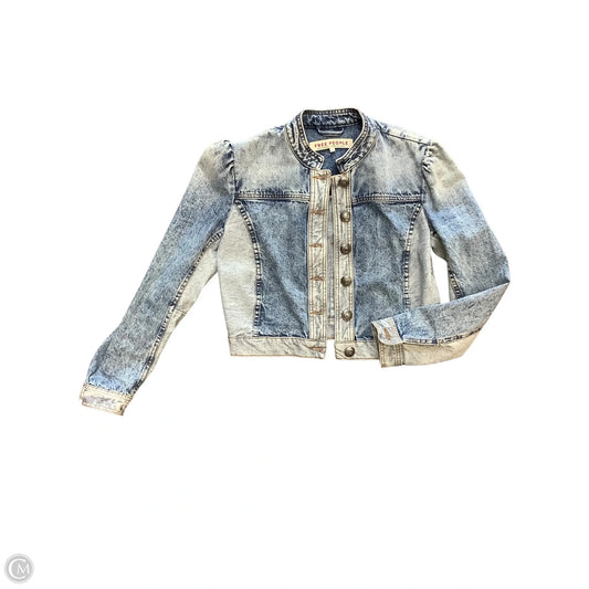 Jacket Denim By Free People In Blue, Size: S