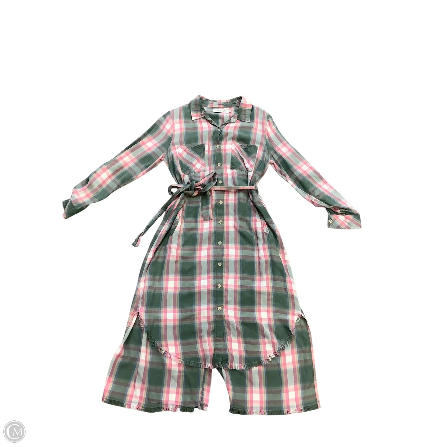 Dress Casual Maxi By Cmb In Plaid Pattern, Size: S