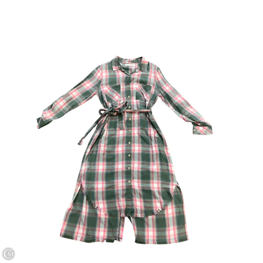 Dress Casual Maxi By Cmb In Plaid Pattern, Size: S