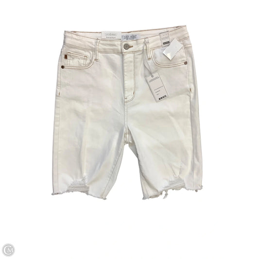 Shorts By Judy Blue In Cream, Size: L