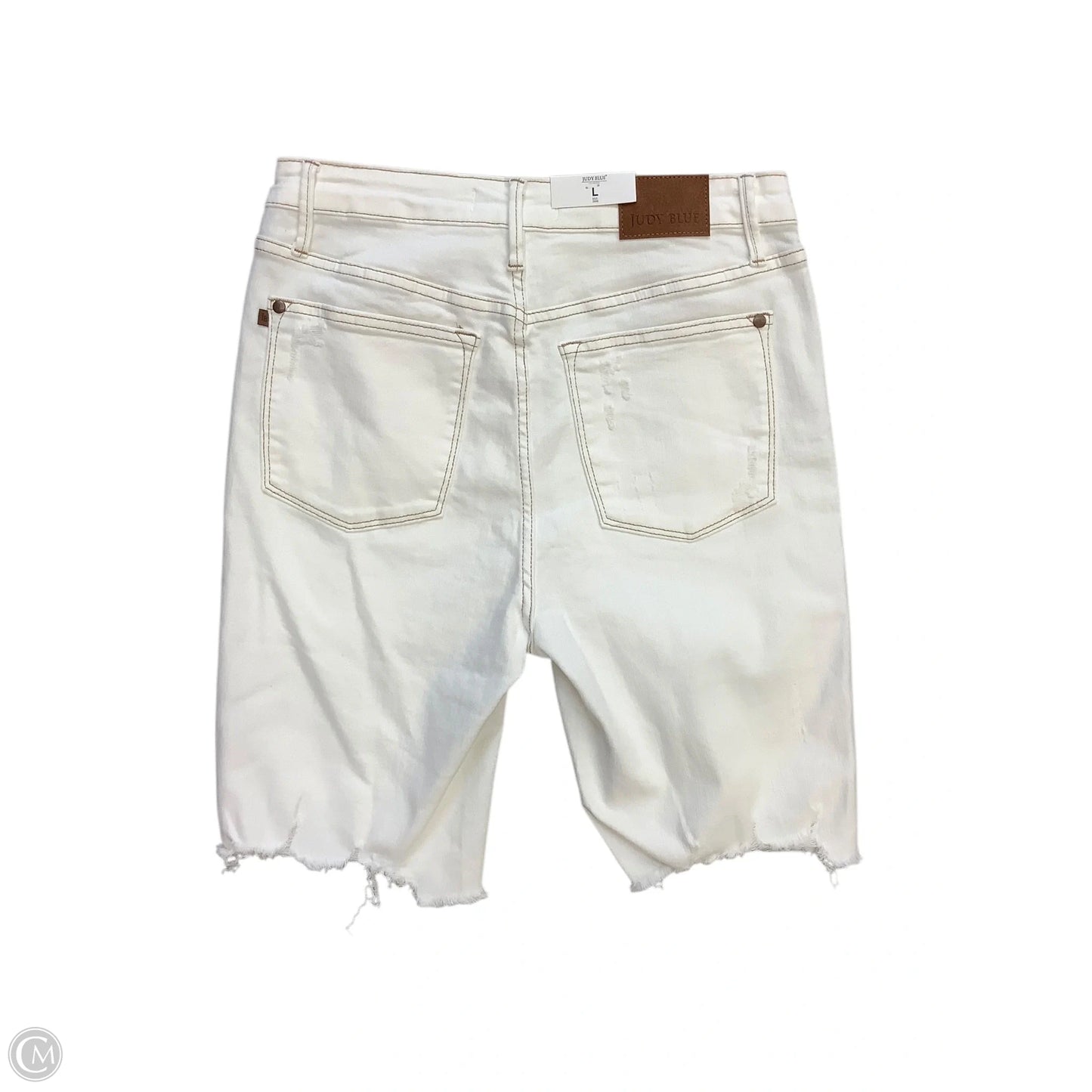 Shorts By Judy Blue In Cream, Size: L