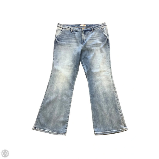 Jeans Wide Leg By Kut In Blue Denim, Size: 16