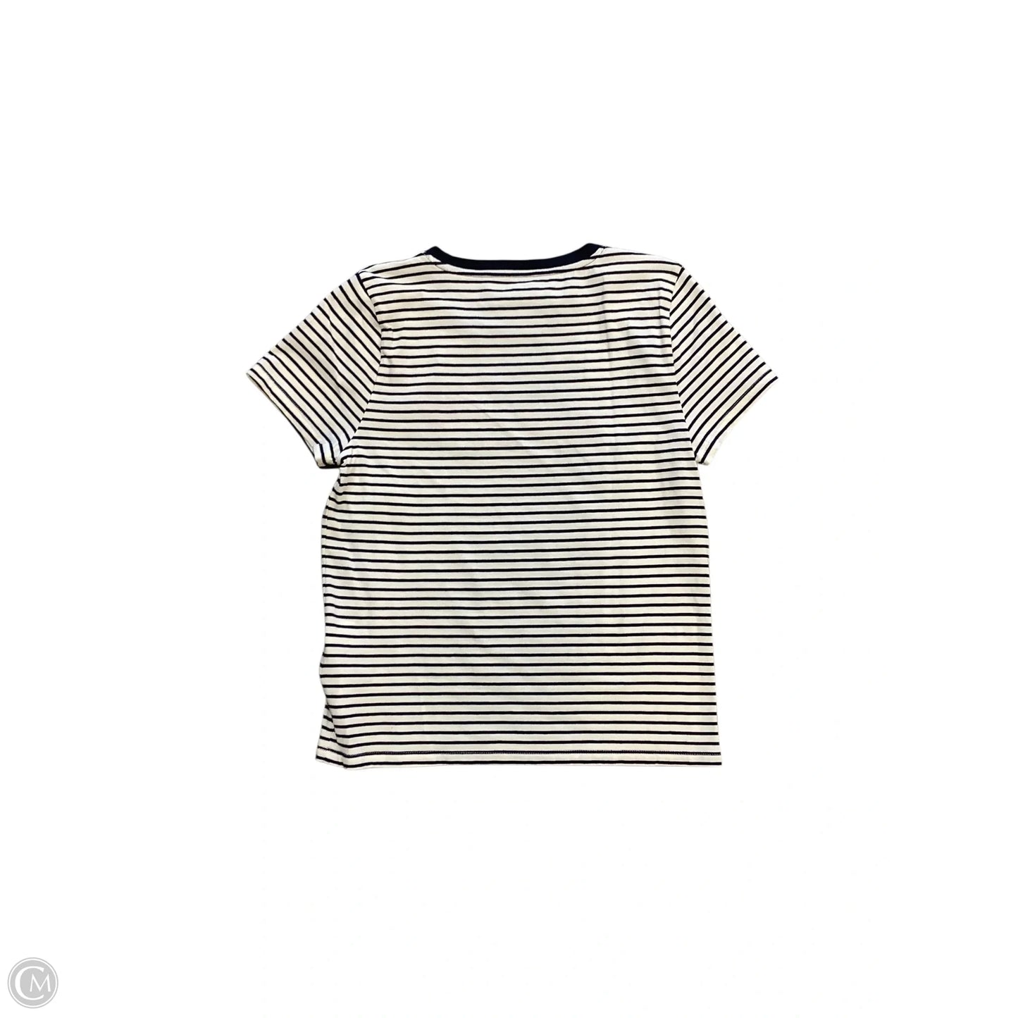 Top Short Sleeve By J. Crew In Striped Pattern, Size: M