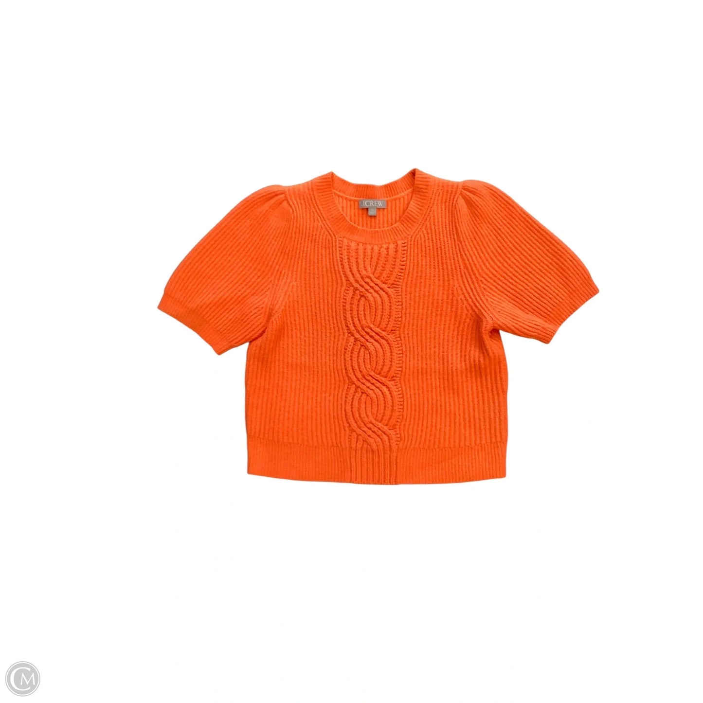 Sweater Short Sleeve By J. Crew In Orange, Size: M