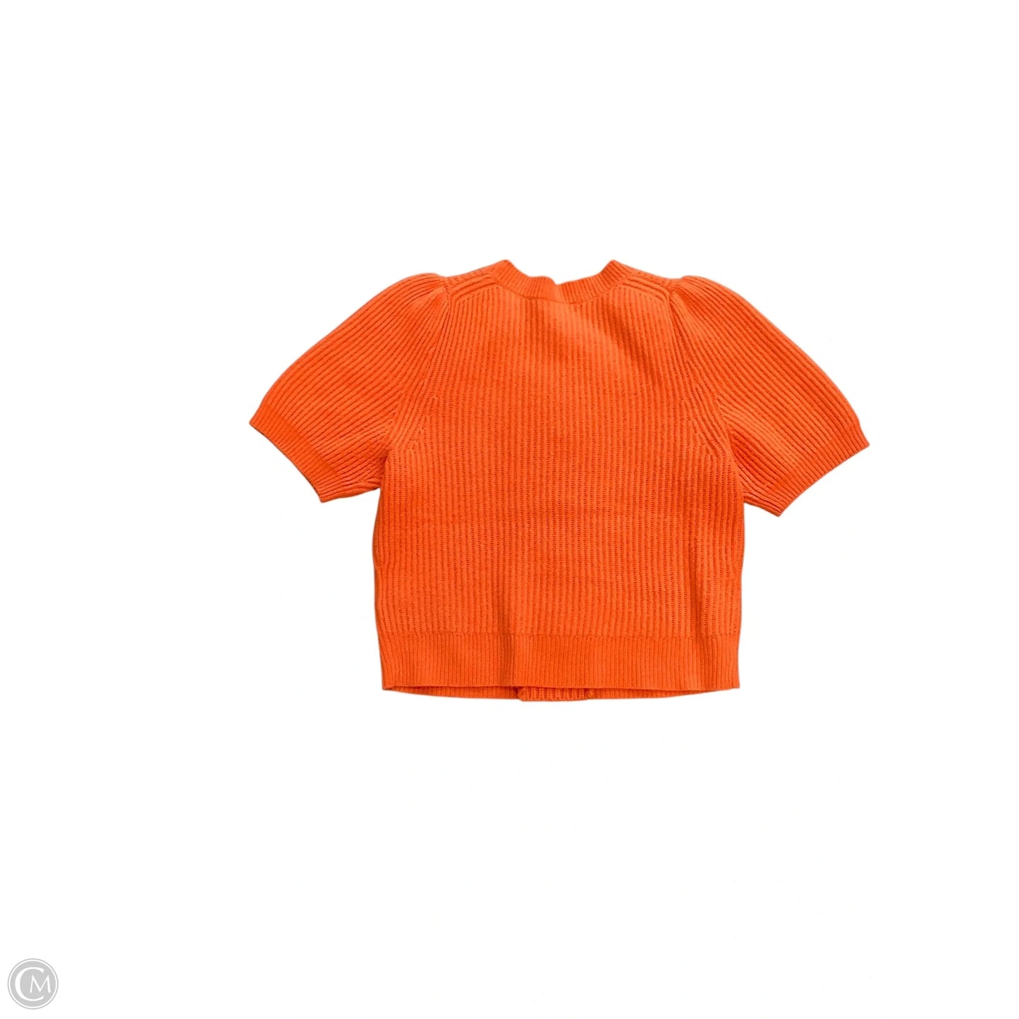 Sweater Short Sleeve By J. Crew In Orange, Size: M