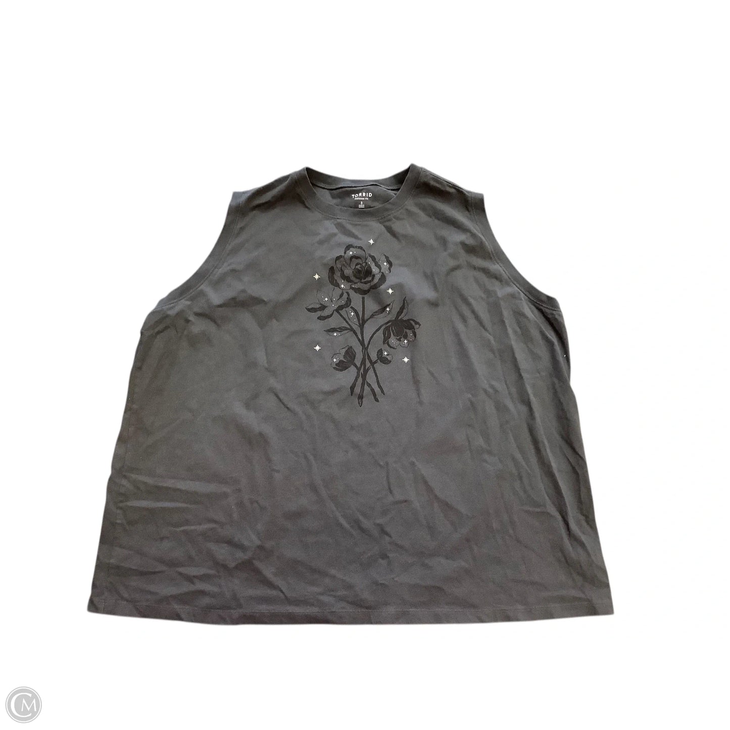 Top Sleeveless Basic By Torrid In Grey, Size: 3x