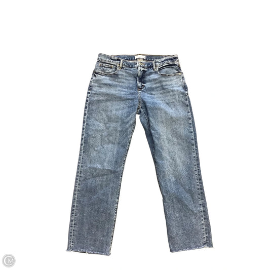 Jeans Straight By Loft In Blue Denim, Size: 10