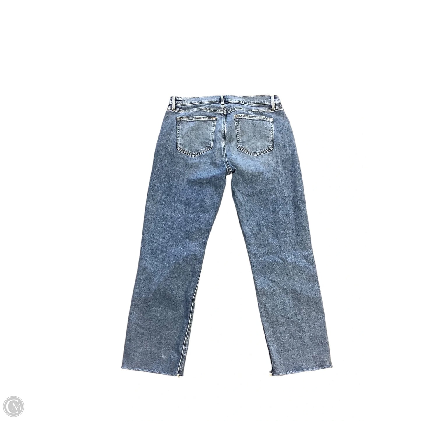 Jeans Straight By Loft In Blue Denim, Size: 10