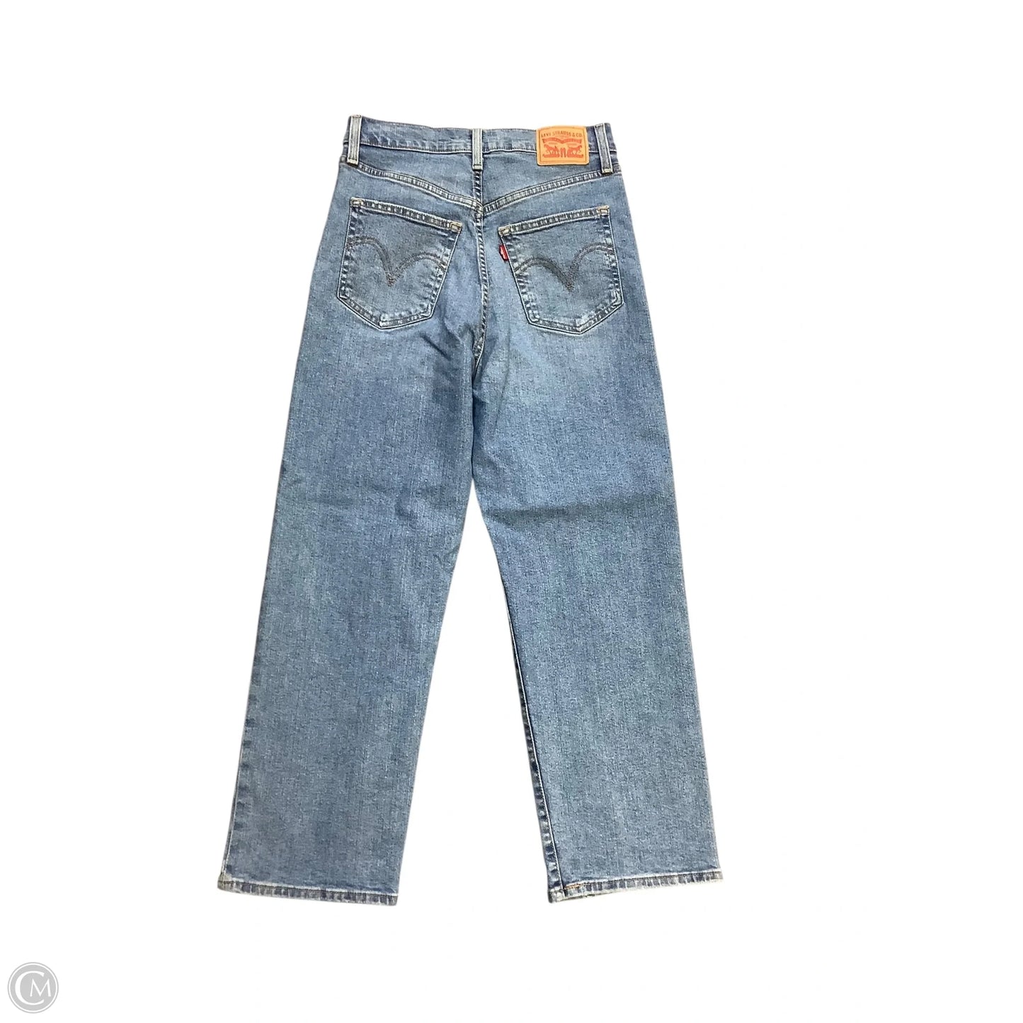 Jeans Straight By Levis In Blue Denim, Size: 6
