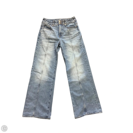Jeans Wide Leg By Loft In Blue Denim, Size: 4