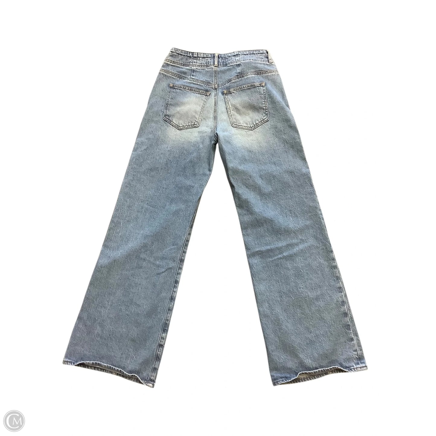 Jeans Wide Leg By Loft In Blue Denim, Size: 4