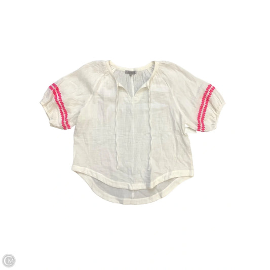Top Short Sleeve Basic By Wishlist In White, Size: S