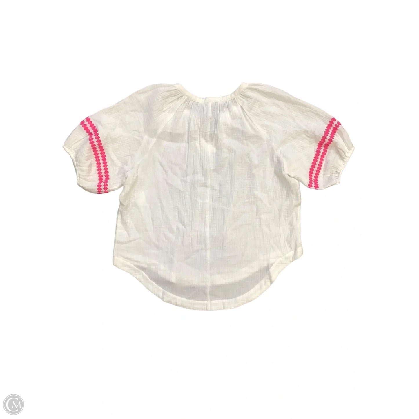 Top Short Sleeve Basic By Wishlist In White, Size: S