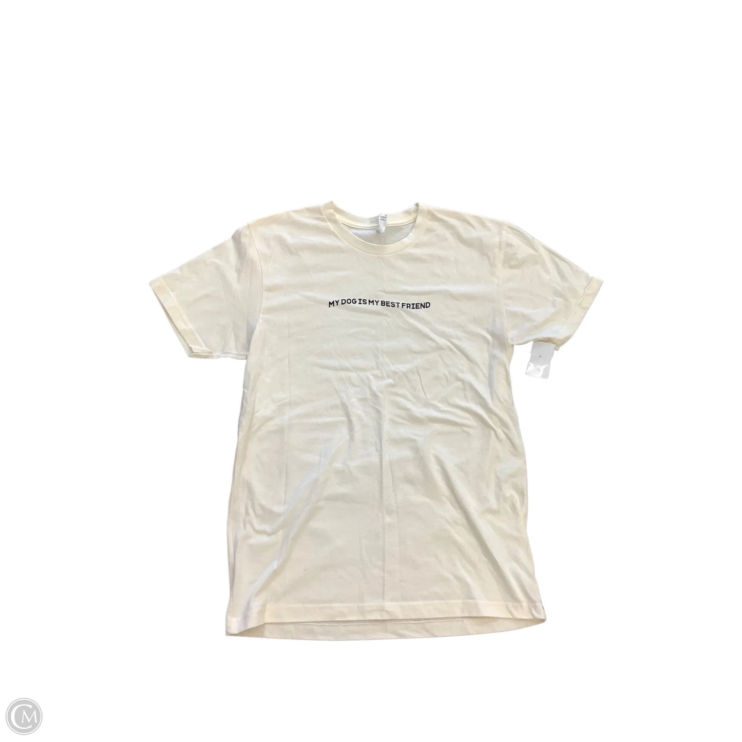 Top Short Sleeve Basic By Next Level In Cream, Size: M