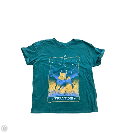 Top Short Sleeve By Girl Dangerous In Teal, Size: S