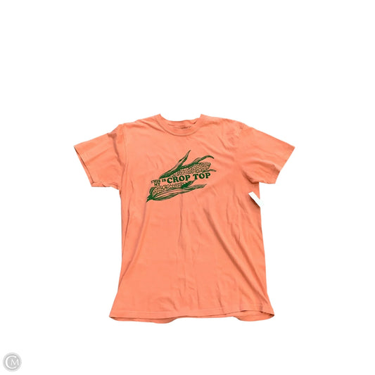 Top Short Sleeve Basic By Comfort Colors In Orange, Size: M