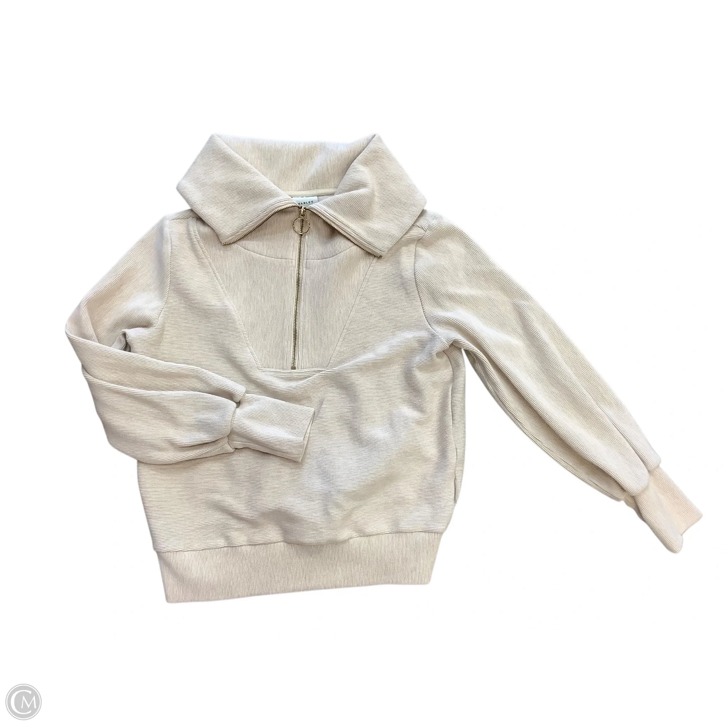 Sweatshirt Collar By Varley In Tan, Size: S