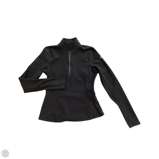 Athletic Top Long Sleeve Collar By Alo In Black, Size: S
