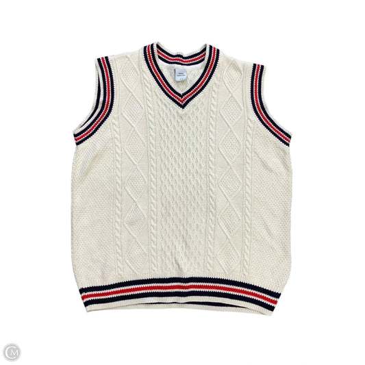 Sweater Short Sleeve By Urban Outfitters In Cream, Size: M