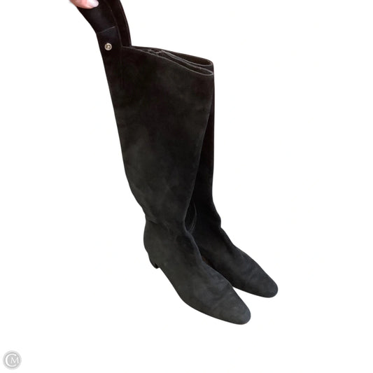 Boots Luxury Designer By Christian Louboutin In Black, Size: 9(39)