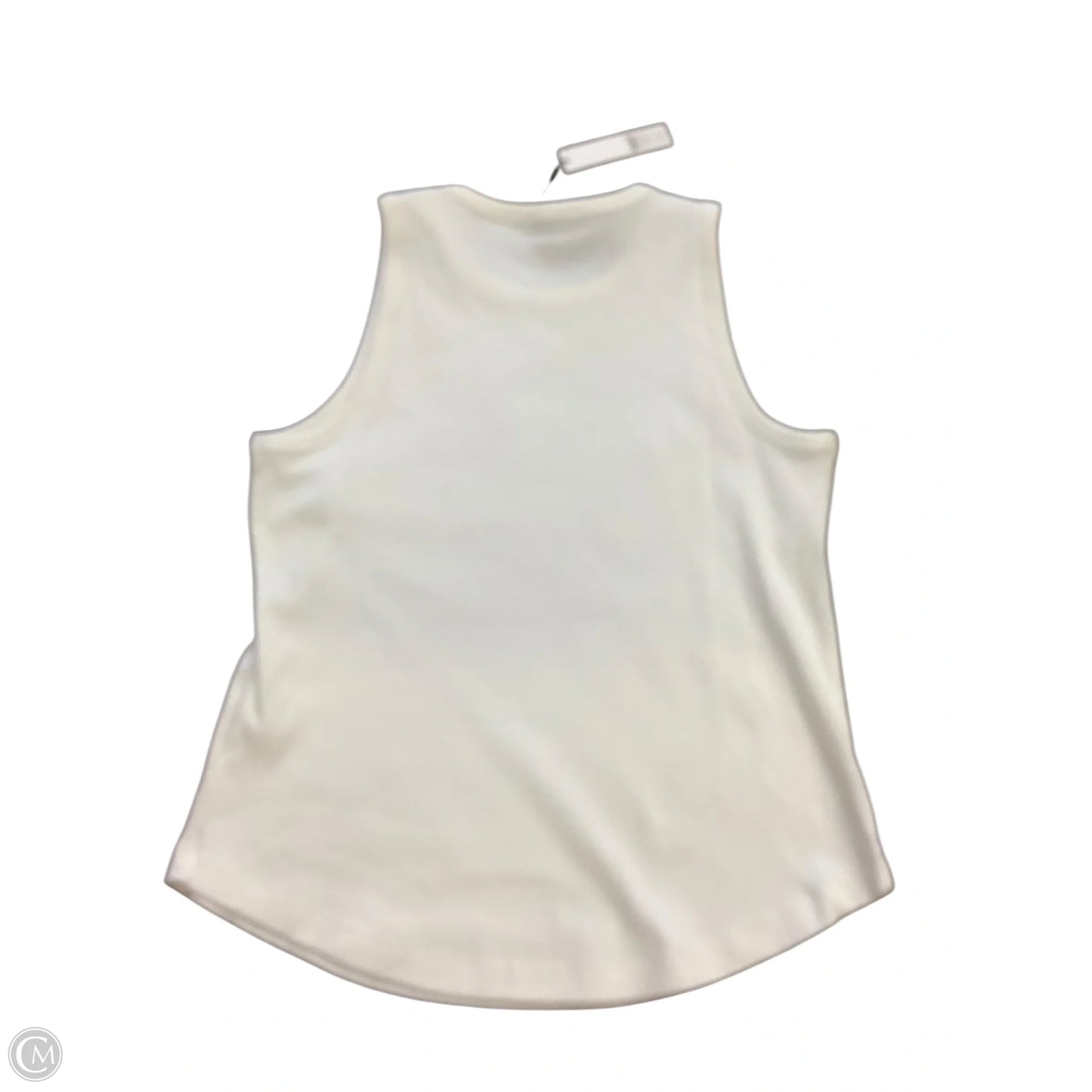 Top Sleeveless By Chicos In White, Size: L