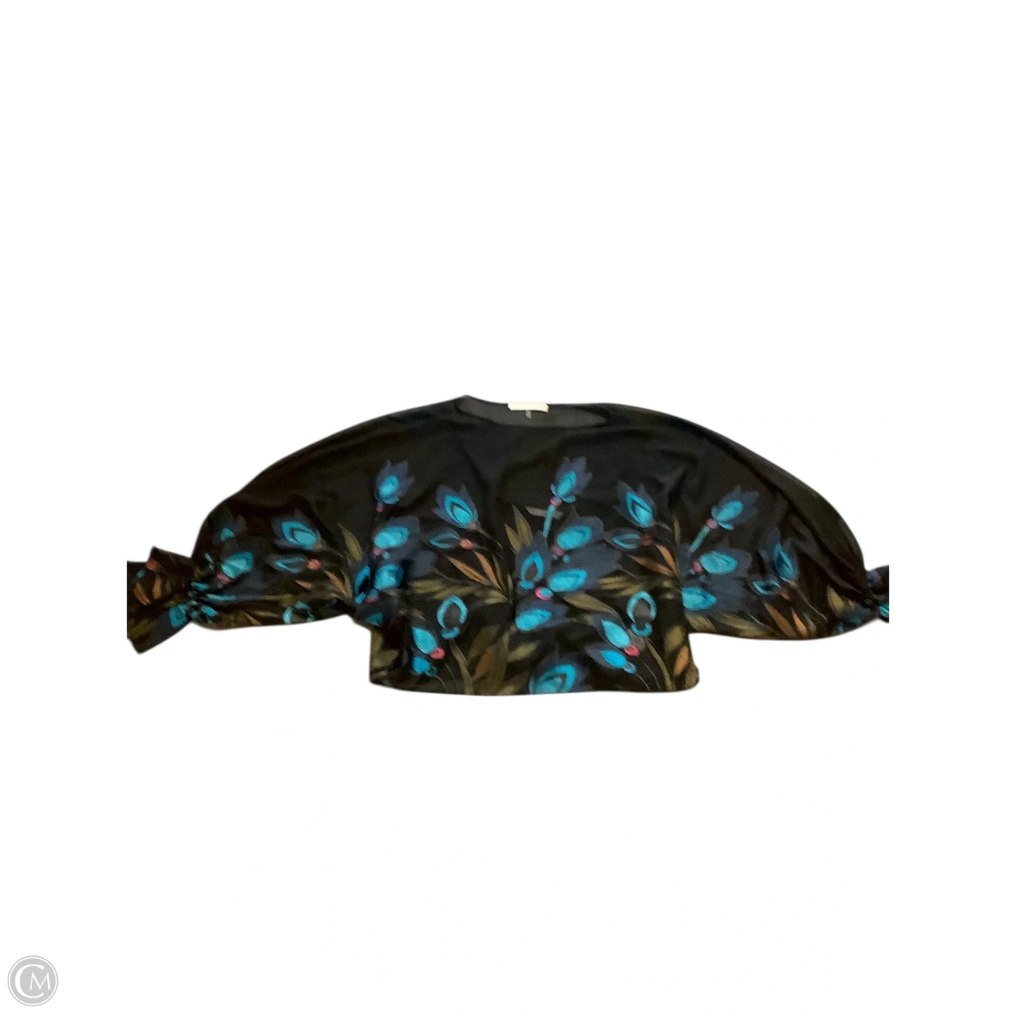 Blouse Long Sleeve By Trina Turk In Black, Size: L