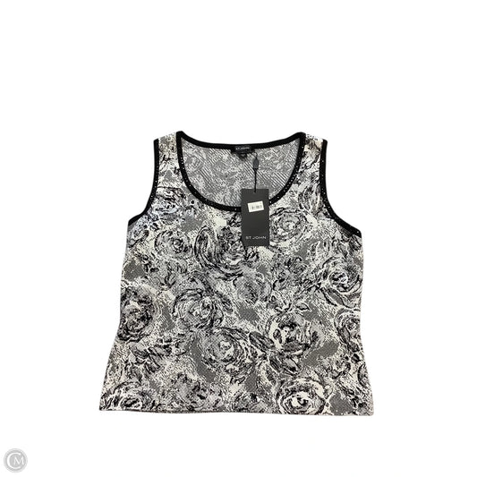 Top Sleeveless By St. John In Black, Size: L
