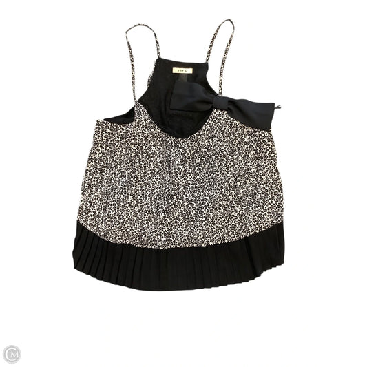 Blouse Sleeveless By Cma In Animal Print, Size: 10