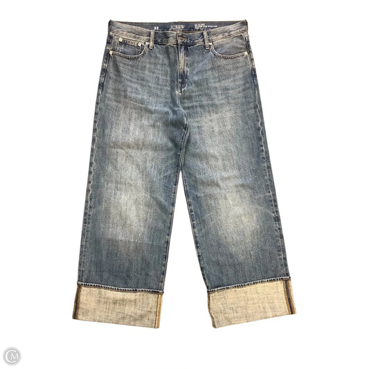 Jeans Wide Leg By J. Crew In Blue Denim, Size: 14