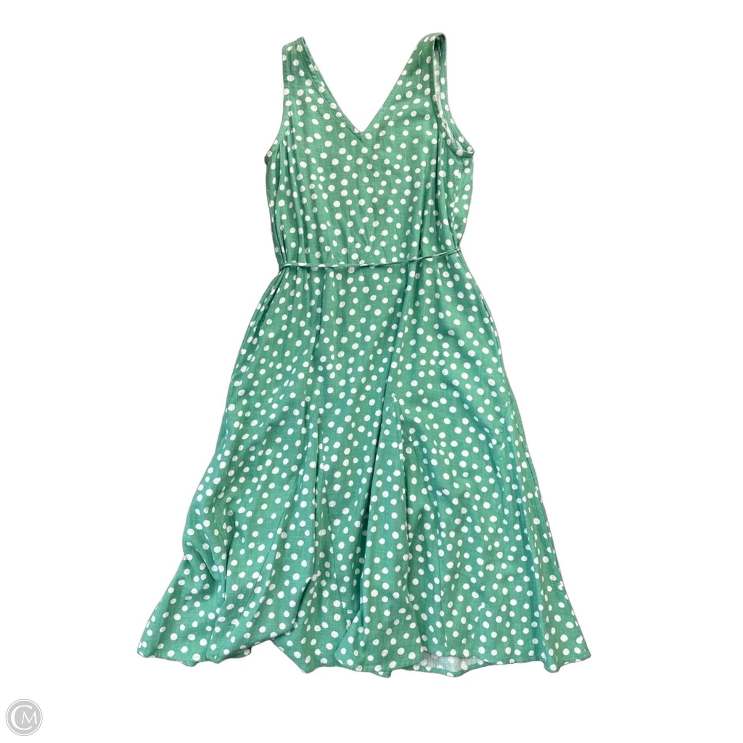 Dress Casual Midi By Loft In Polkadot Pattern, Size: Xxs