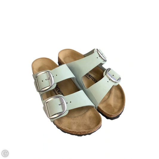 Sandals Flats By Birkenstock In Green, Size: 7(38)