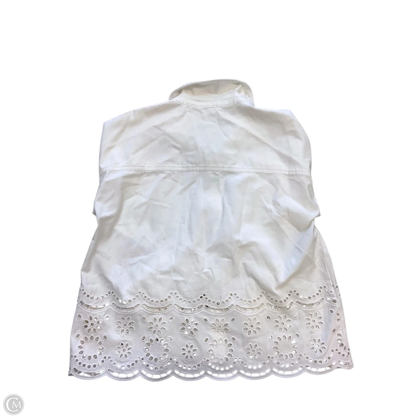 Jacket Denim By Mystree In White, Size: L