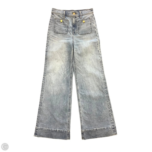 Jeans Wide Leg By J. Crew In Blue Denim, Size: 4(27)