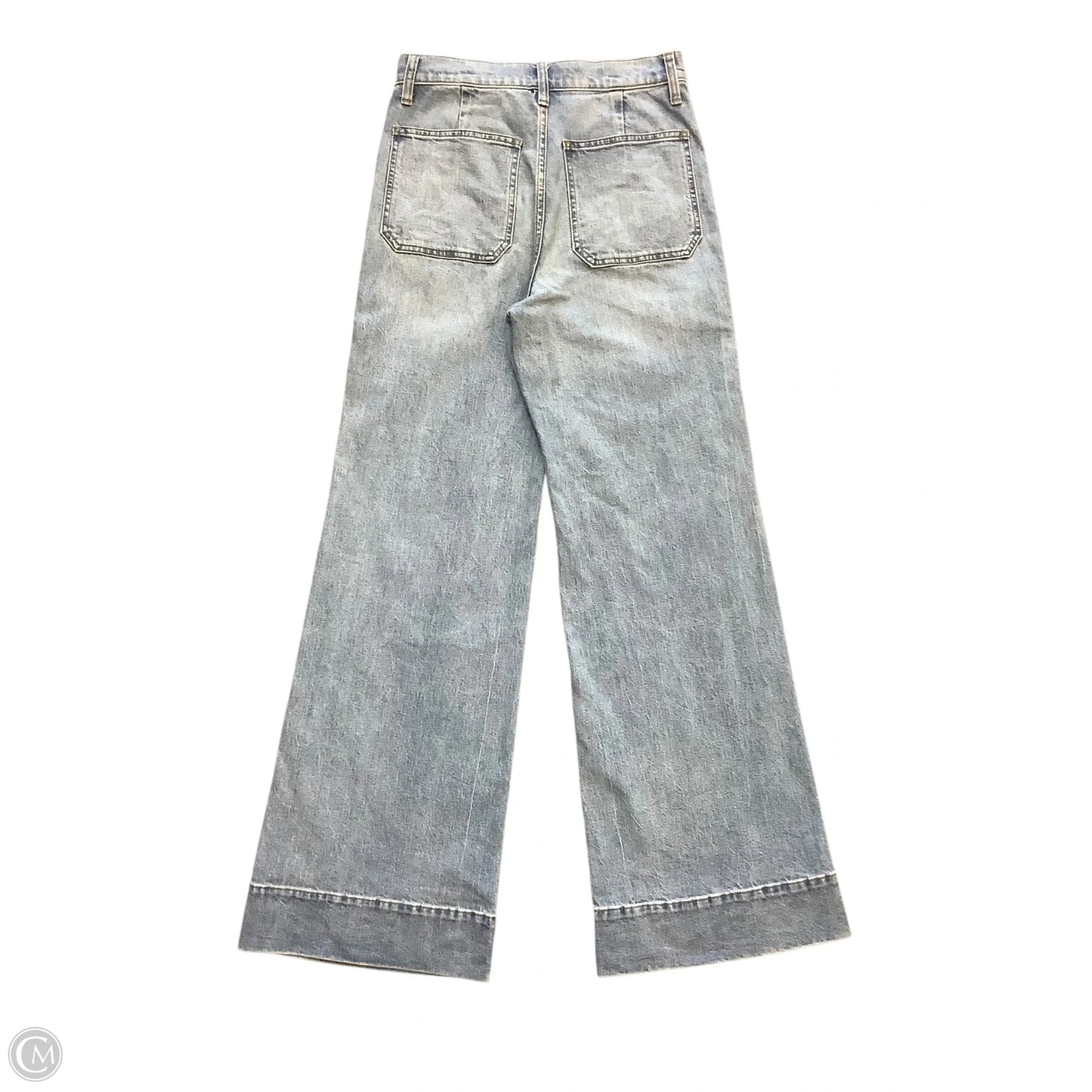 Jeans Wide Leg By J. Crew In Blue Denim, Size: 4(27)