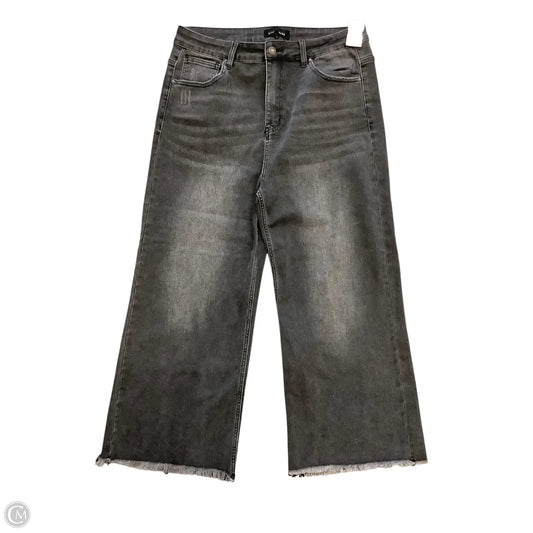 Jeans Wide Leg By Risen In Black, Size: 1x