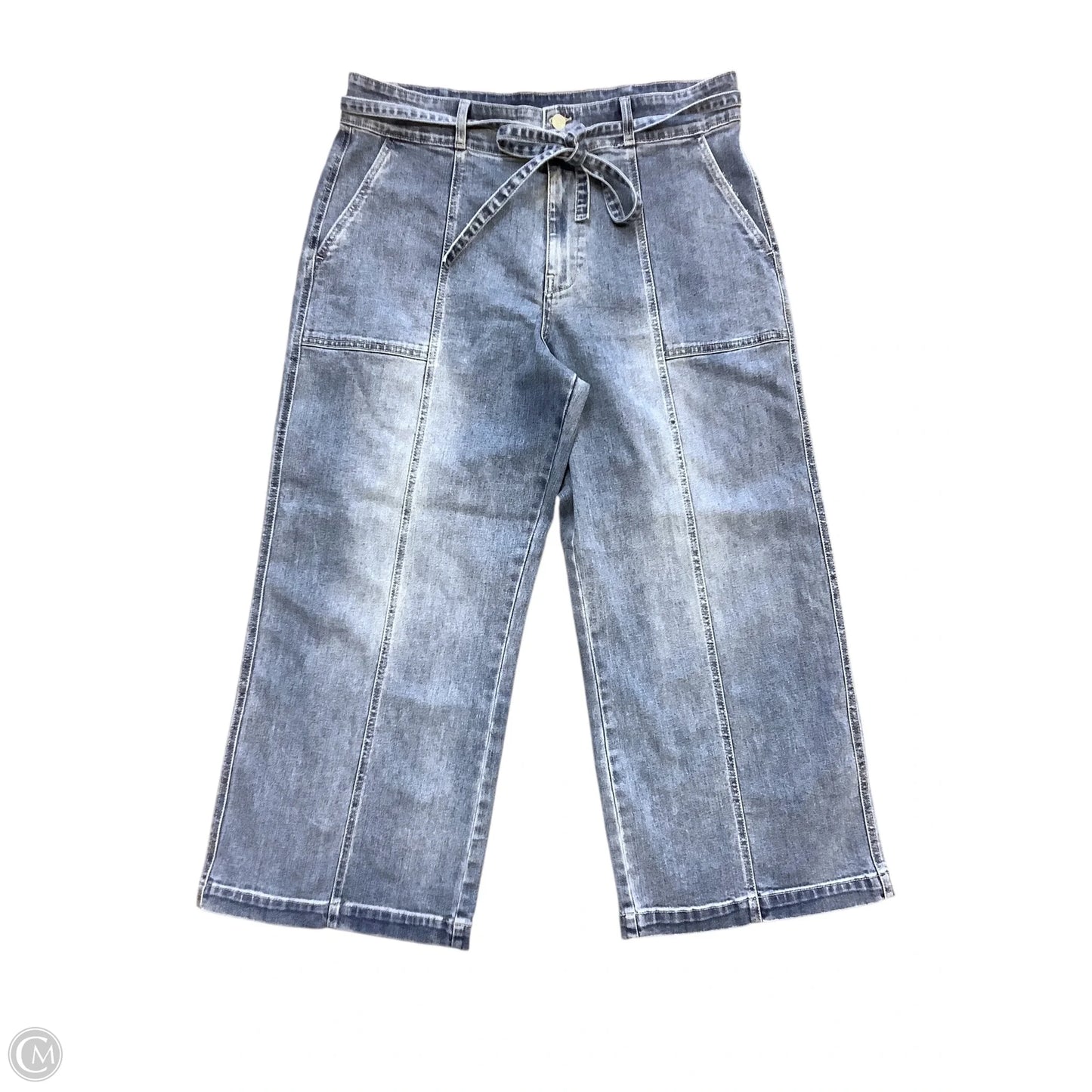 Jeans Wide Leg By Hudson In Blue Denim, Size: 16