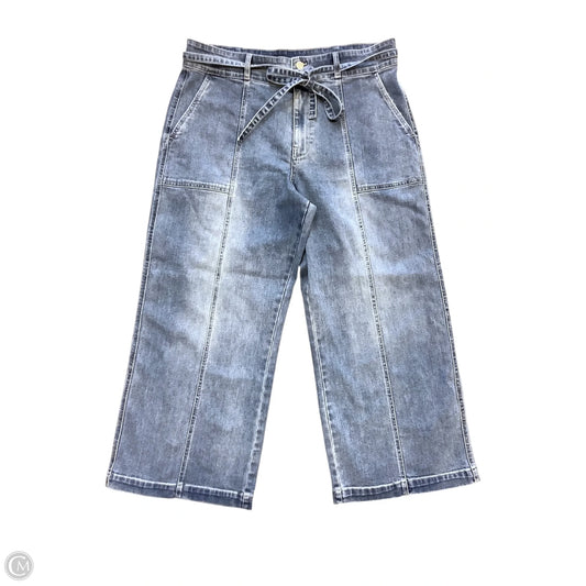 Jeans Wide Leg By Hudson In Blue Denim, Size: 16