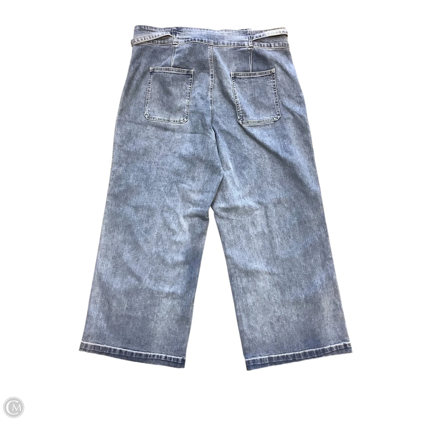 Jeans Wide Leg By Hudson In Blue Denim, Size: 16