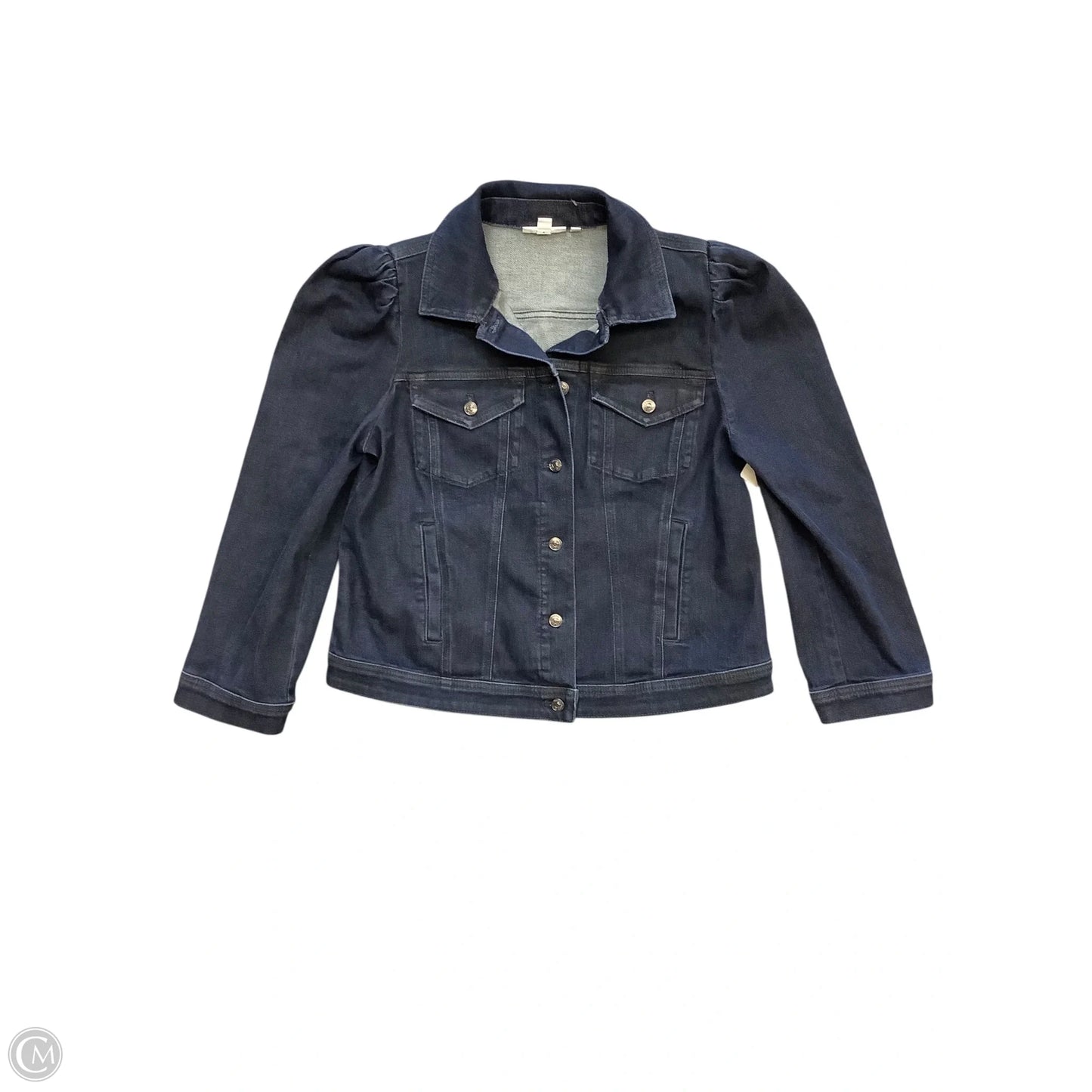 Jacket Denim By Chicos In Blue Denim, Size: M