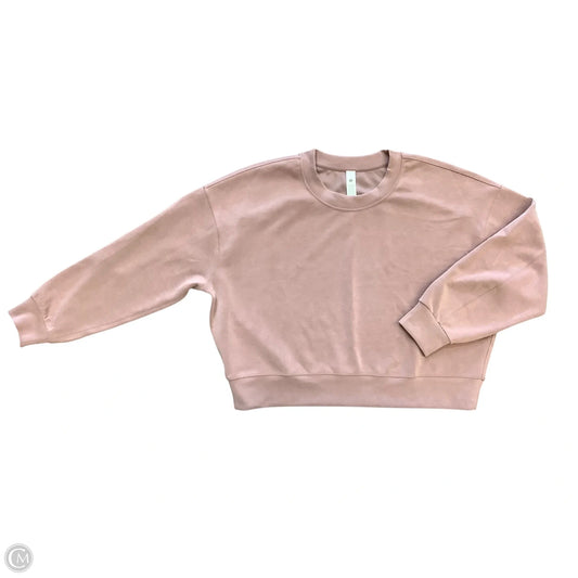 Athletic Sweatshirt Crewneck By Lululemon In Mauve, Size: 10