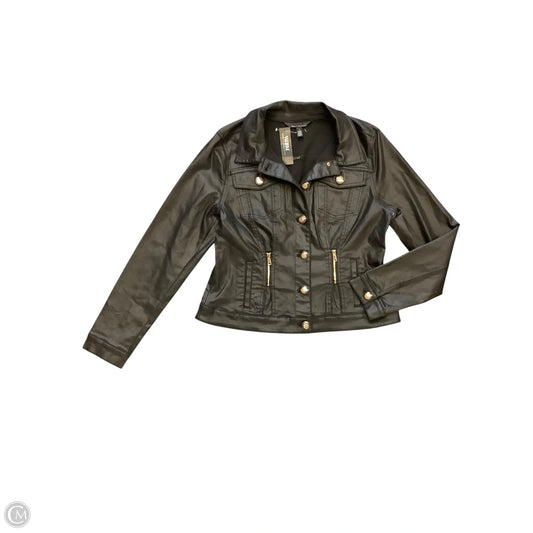 Jacket Moto By White House Black Market In Black, Size: L