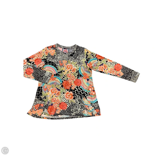 Top Long Sleeve By Johnny Was In Multi-colored, Size: L