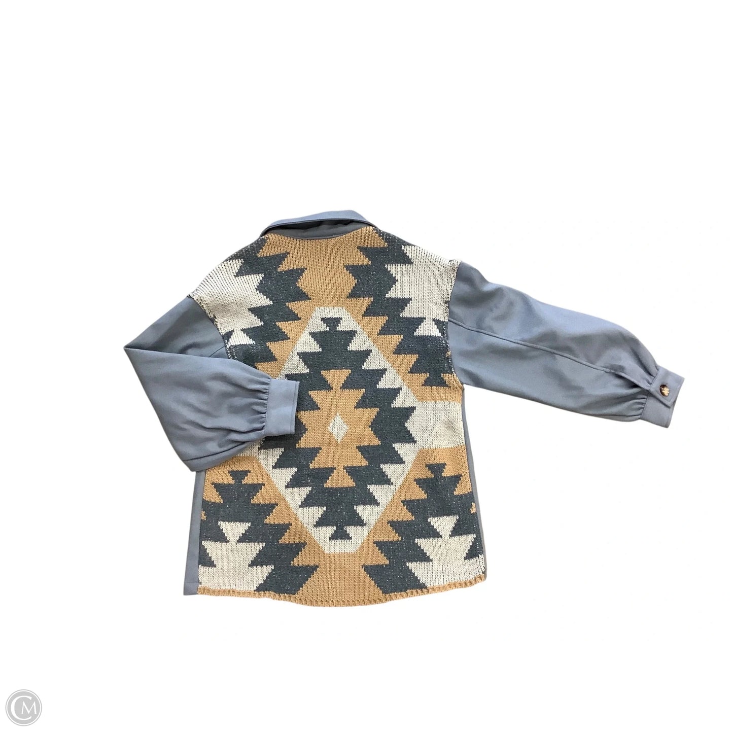 Jacket Shirt By New In In Blue Size: L