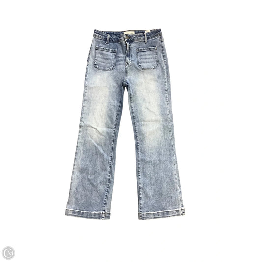 Jeans Wide Leg By Risen In Blue Denim, Size: 10
