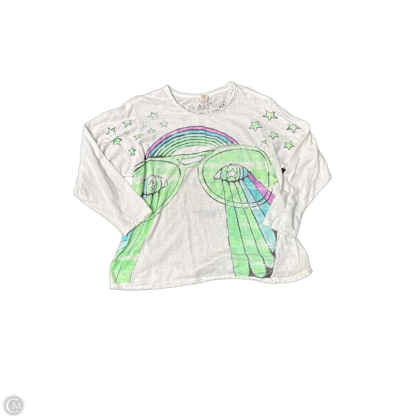 Top Long Sleeve By Cma In White, Size: Osfm